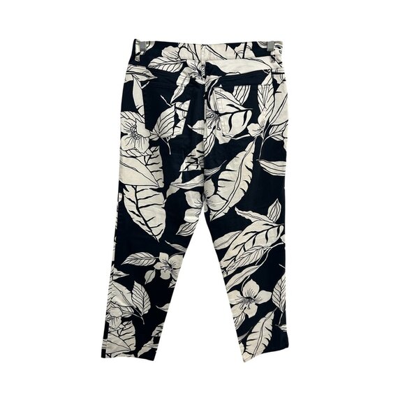 Lauren Ralph Lauren Womens Floral Print Straight-Leg Pants Size 8 98% Cotton 2% - Picture 2 of 8